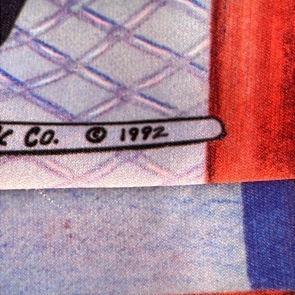 New Jersey Devils Original Ralph Marlin Tie Made in the USA 1992 - Picture 11 of 13